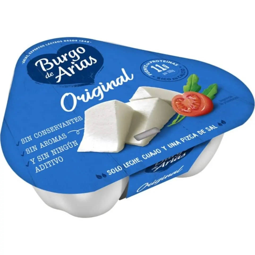 queso fresco burgo de arias - Cuántas calorías tiene el queso fresco Burgo de Arias