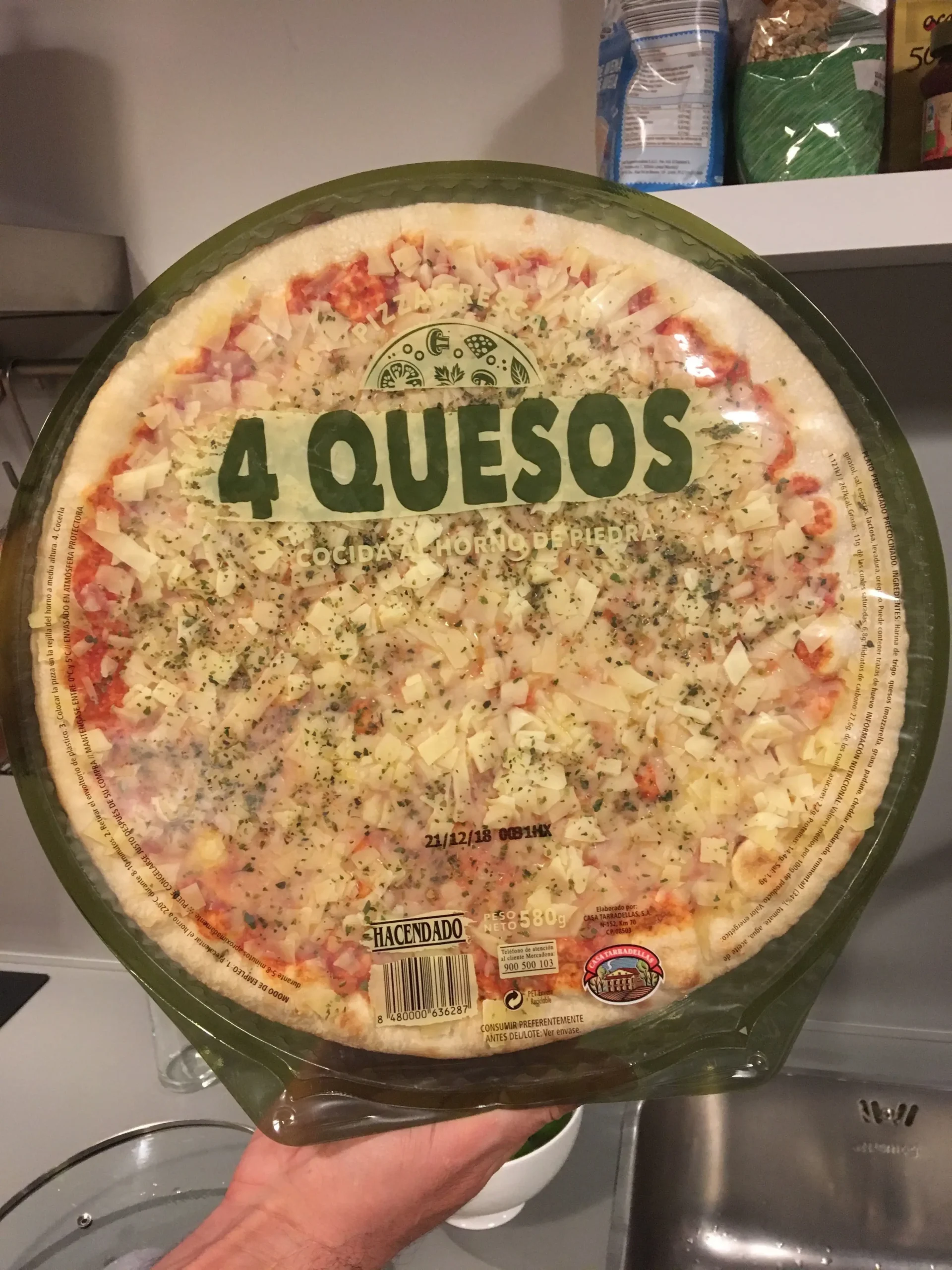 La deliciosa pizza cuatro quesos Hacendado - Cuántas calorías tiene la pizza de cuatro quesos del Mercadona pizza cuatro quesos hacendado - Cuántas calorías tiene la pizza de cuatro quesos del Mercadona