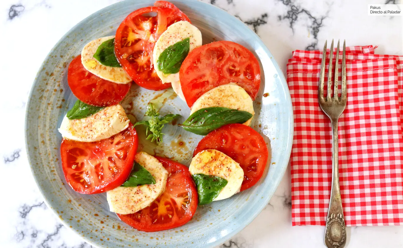 con que queso se hace la ensalada caprese - Cuántas calorías tiene una ensalada caprese