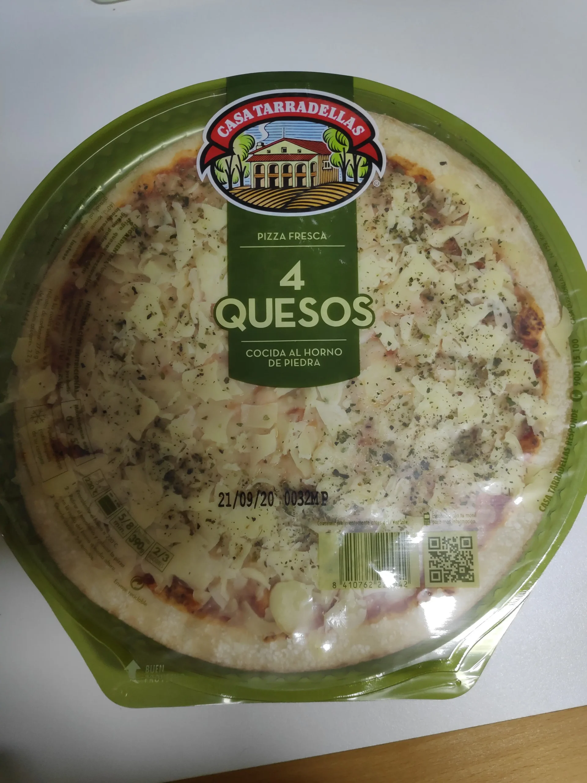 Casa Tarradellas Pizza Cuatro Quesos es Vegetariana - Cuántas calorías tiene una pizza mediterranea casa tarradellas pizza cuatro quesos es vegetariana - Cuántas calorías tiene una pizza mediterranea