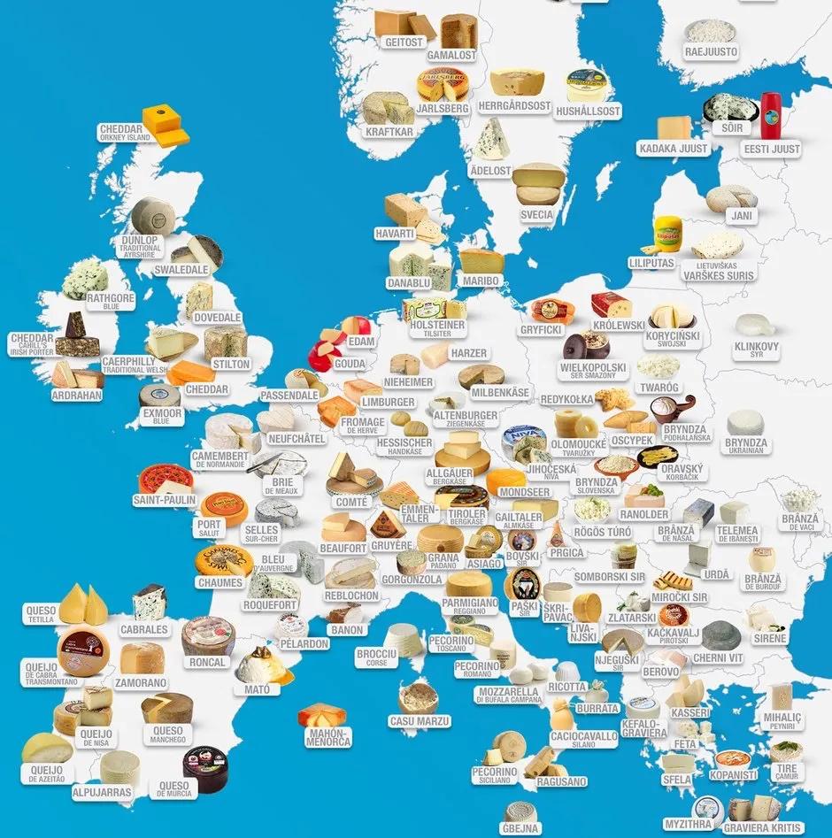 tipos de queso - Cuántos clases de queso hay