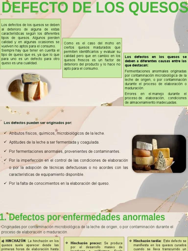 defectos en los quesos consecuencias - Qué me puede pasar por comer queso en mal estado